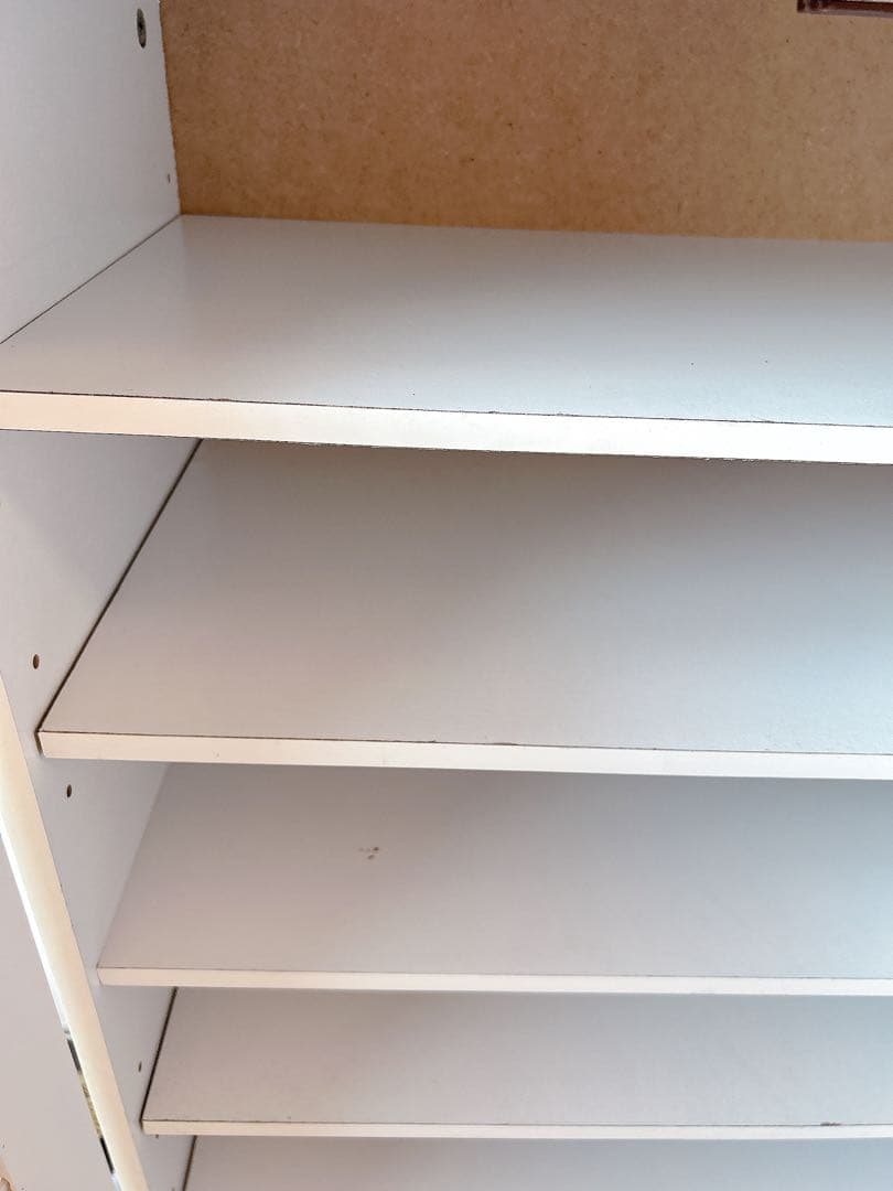 ホワイト　大理石　靴箱　シューズラック　ルーバー扉