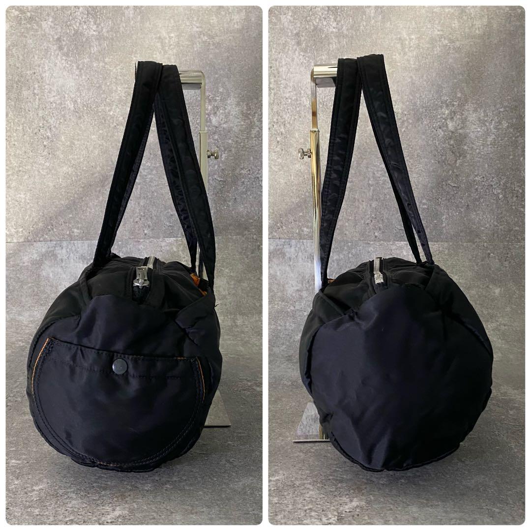 PORTER TANKER ボストン ブラック ダッフルバッグ