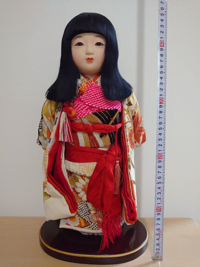 【パコ】松寿作 市松人形 「浪花のいちまさん」立ち、座り2体セット