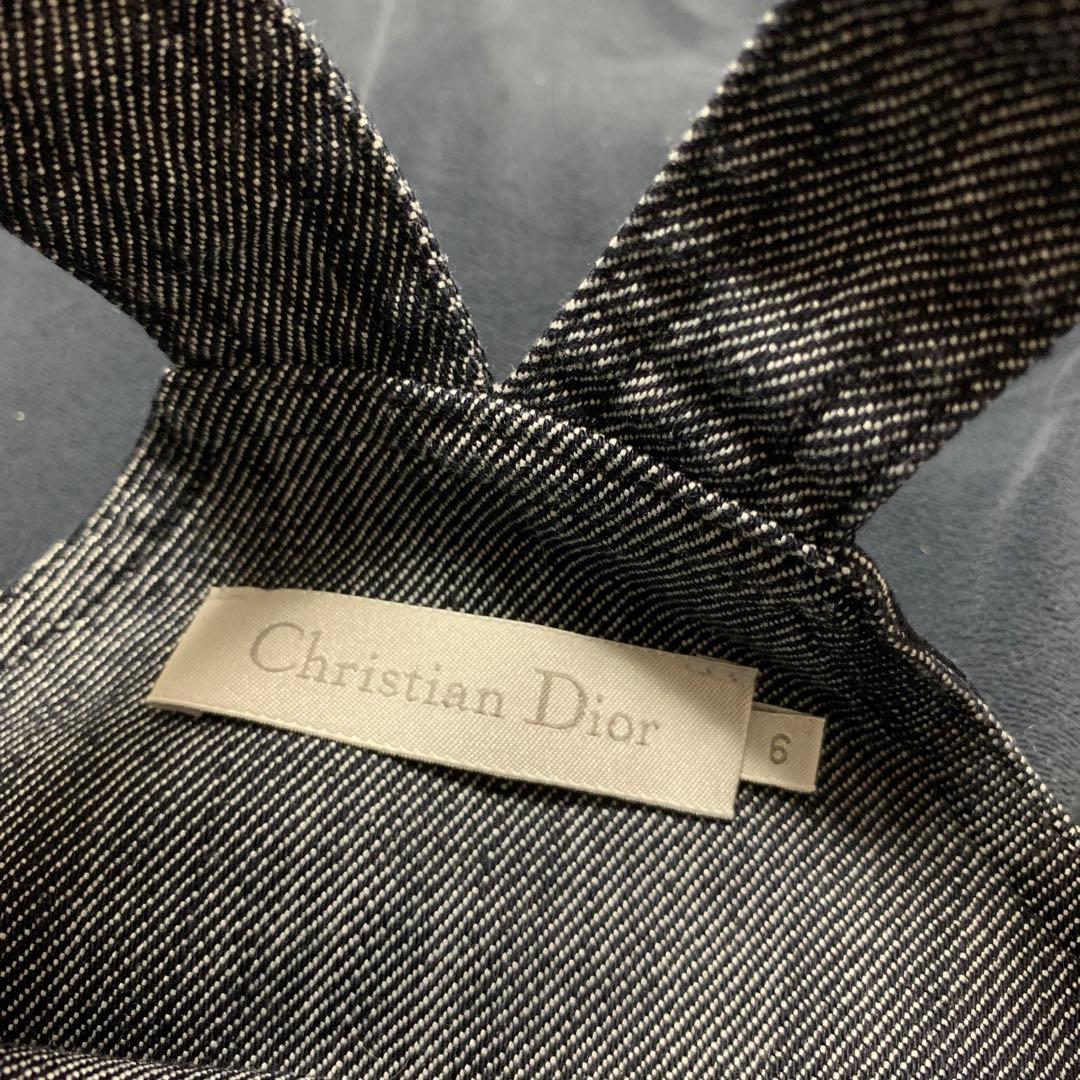 DIOR デニム ジャンパースカートワンピース 6A 6歳 110-120サイズ