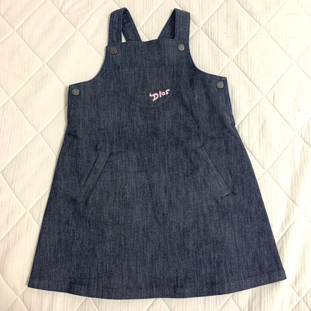 DIOR デニム ジャンパースカートワンピース 6A 6歳 110-120サイズ
