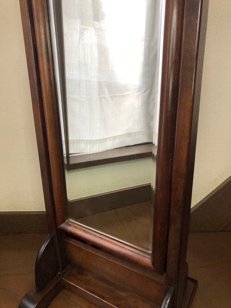 希少サイズ 限定1台 松本民芸家具 姿見 鏡 ミラー ミズメザクラ 送料無料