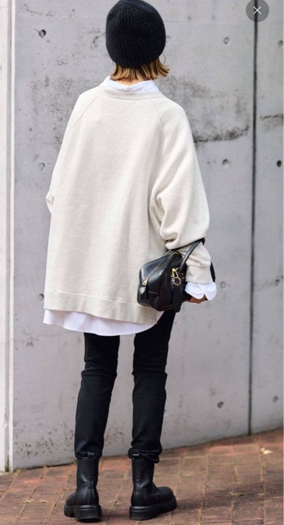 【最終お値下げ‼︎】★今季★フレームワーク　ラグランポンチョプリントスウェット