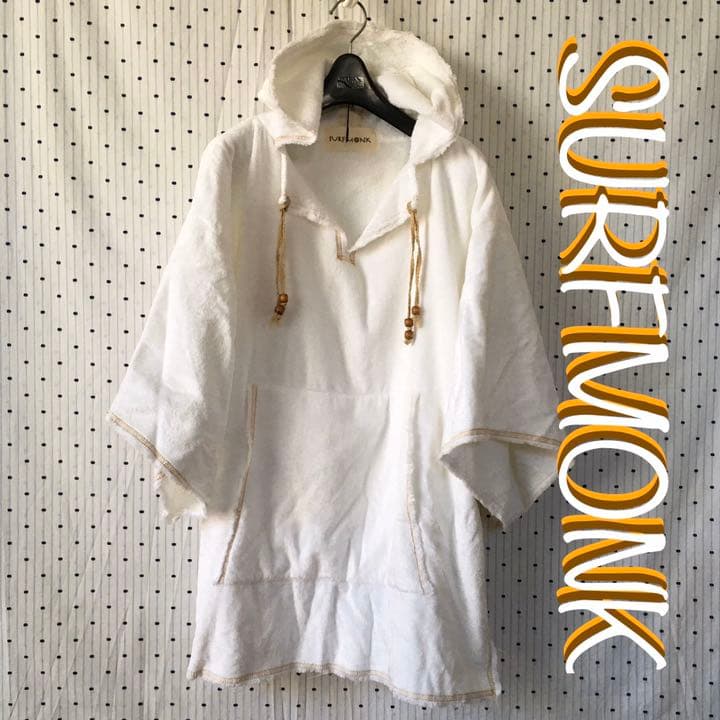 SURFMONK サーフモンク マリブ限定オーバーサイズパイルポケットフーディー