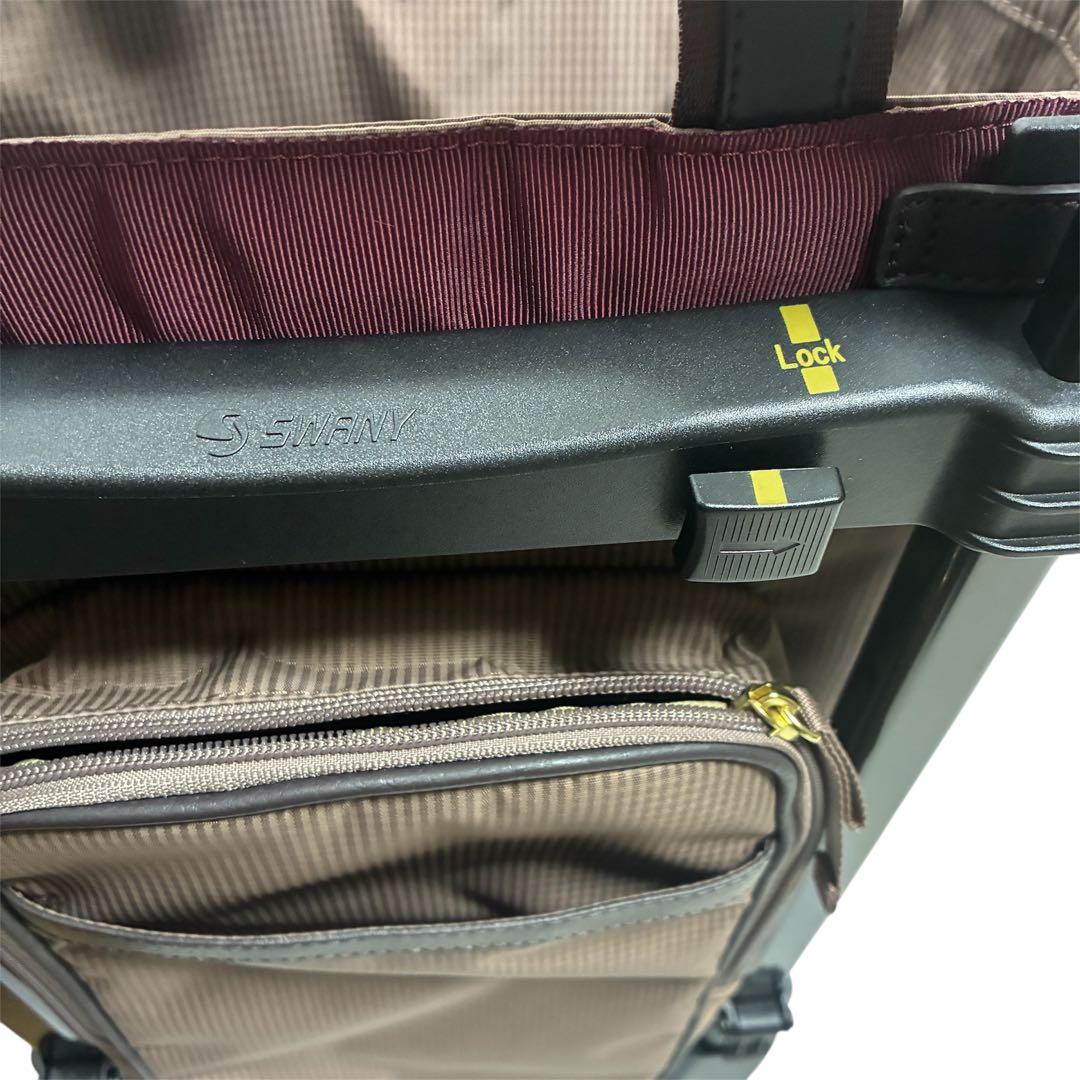 SWANY ルバンド キャリーバッグ カート リボン グレージュ キャリーケース