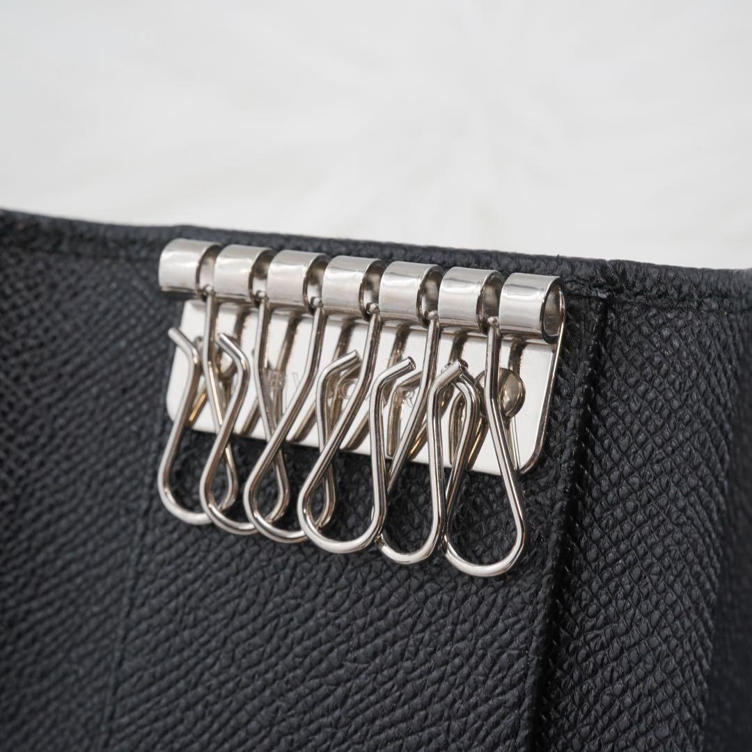 未使用品　箱付き　BVLGARI ブルガリ　キーケース　ブラック　シルバー金具