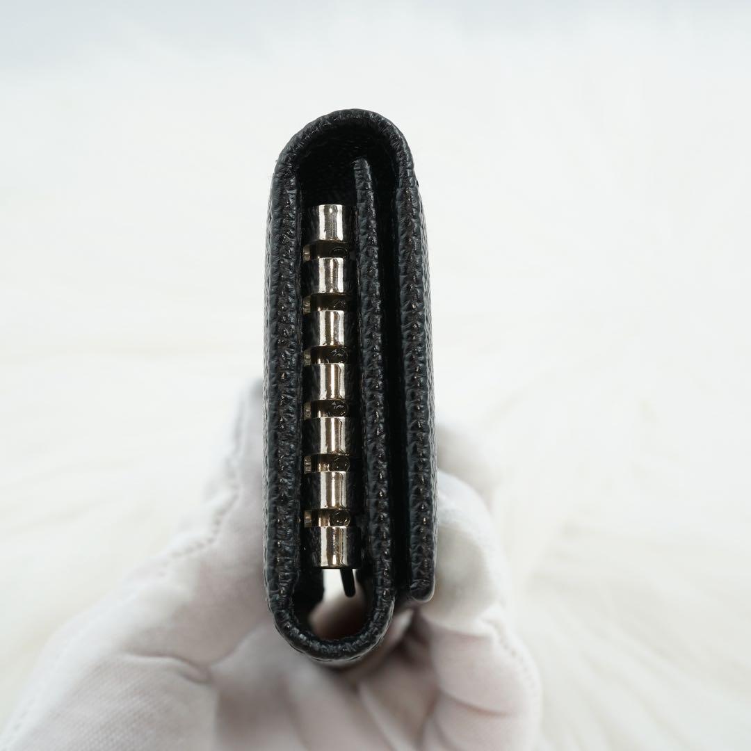 未使用品　箱付き　BVLGARI ブルガリ　キーケース　ブラック　シルバー金具