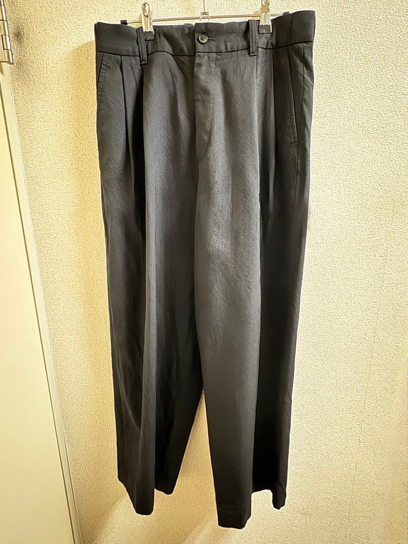 パンツ BELTED WIDE STRAIGHT TROUSERS