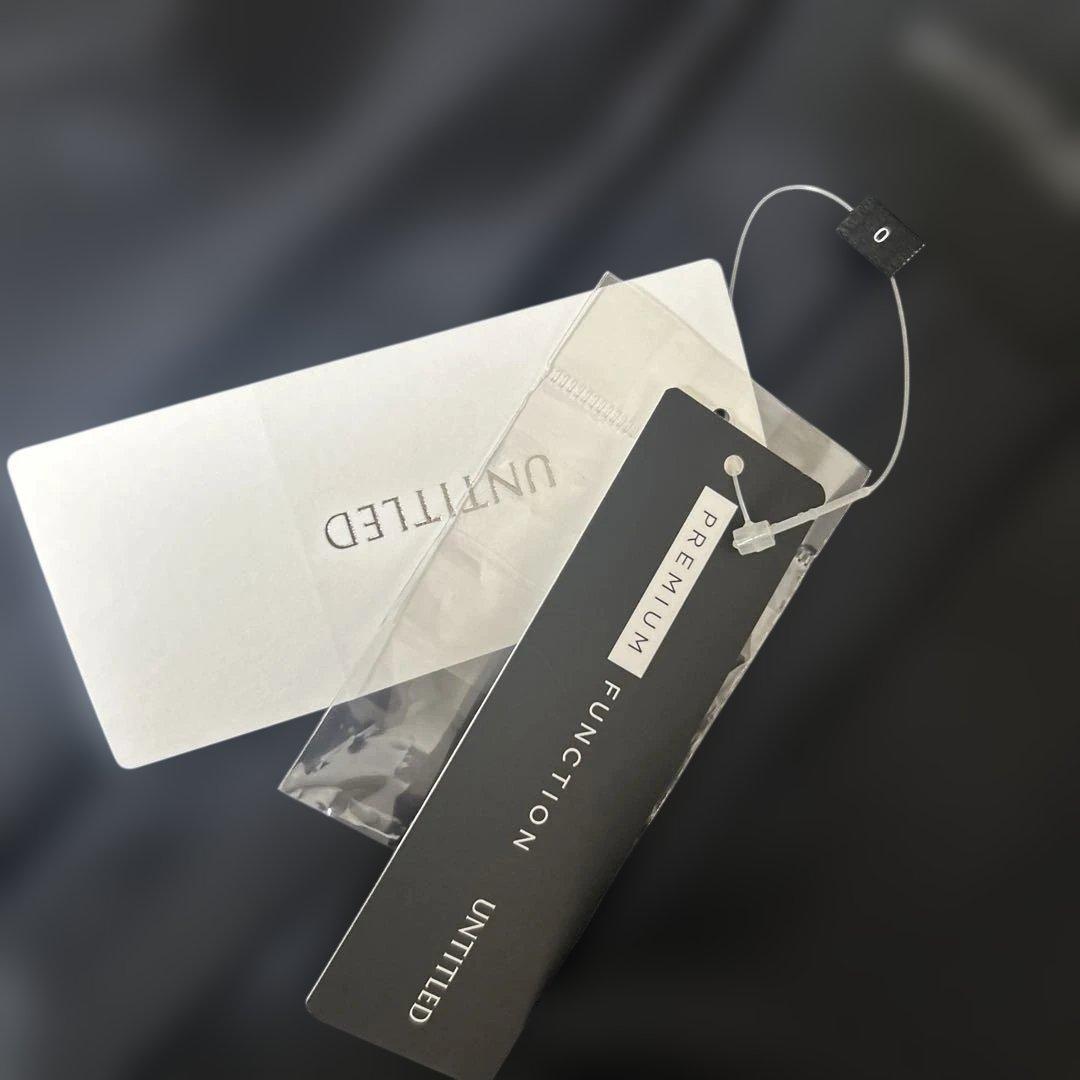 アンタイトル　ダークグレー カシミヤ混紡 ロングコート