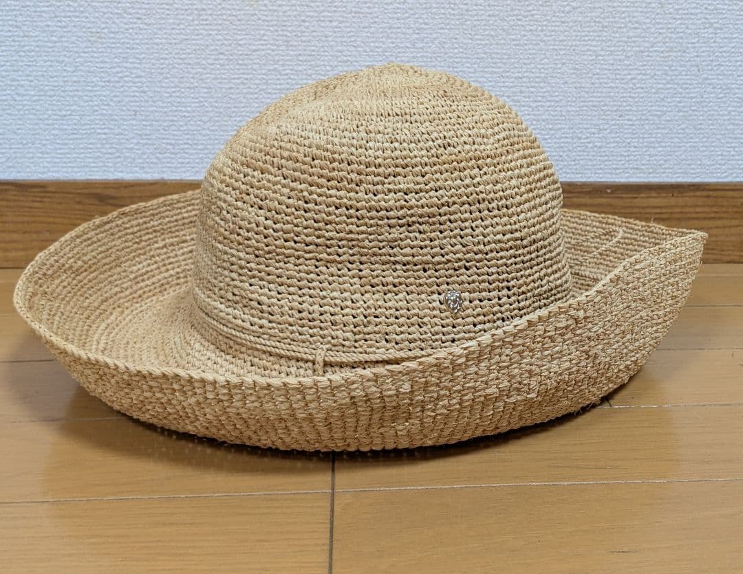 ［ヘレンカミンスキー］ナチュラルベージュ ラフィアハット
