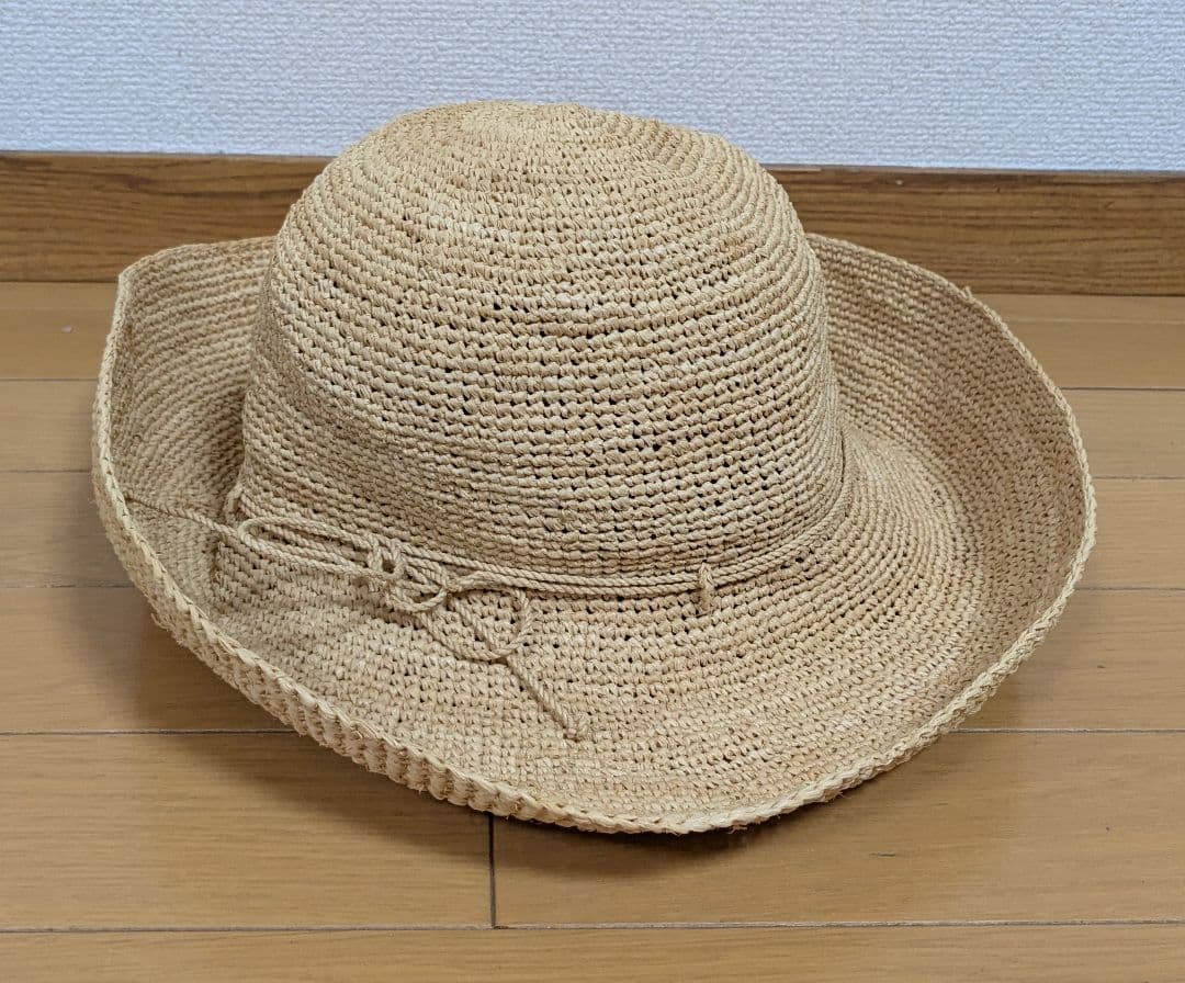［ヘレンカミンスキー］ナチュラルベージュ ラフィアハット