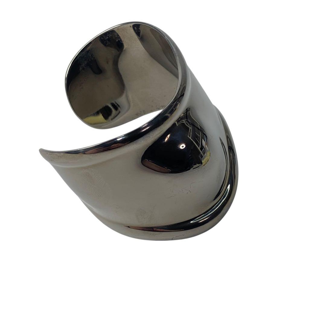 美品 ティファニー Tiffany ボーンカフ スモール ルテニウム.