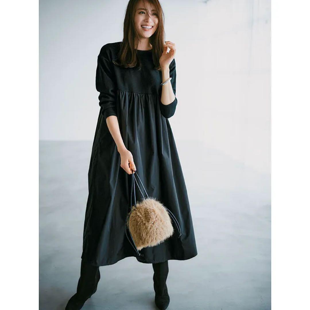 arinco様【美品】ALEGRE ドッキングギャザーワンピース VERY掲載