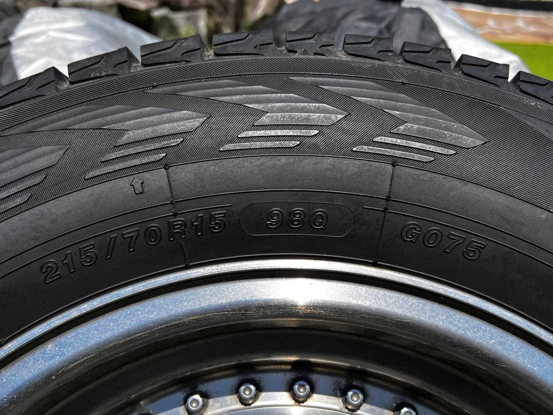 希少！15×7JJ+35 ジムニースタッドレスタイヤ＆ホイール4本セット