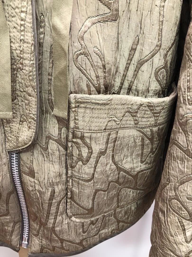 美品 TODAYFUL トゥデイフルジャガードパイピングブルゾン オリーブ 38