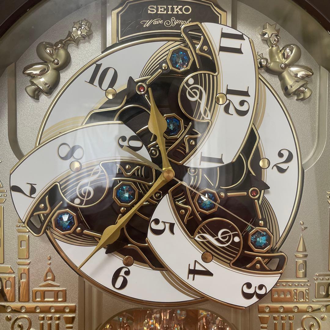 稼働確認済み　セイコー　からくり時計　RE579B SEIKO 壁掛け時計