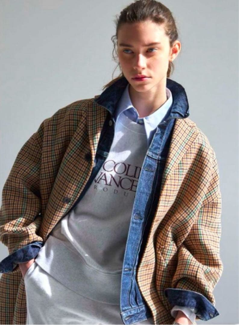 新品 ザ シンゾーン クラブコート チェック コート チェック チェスター