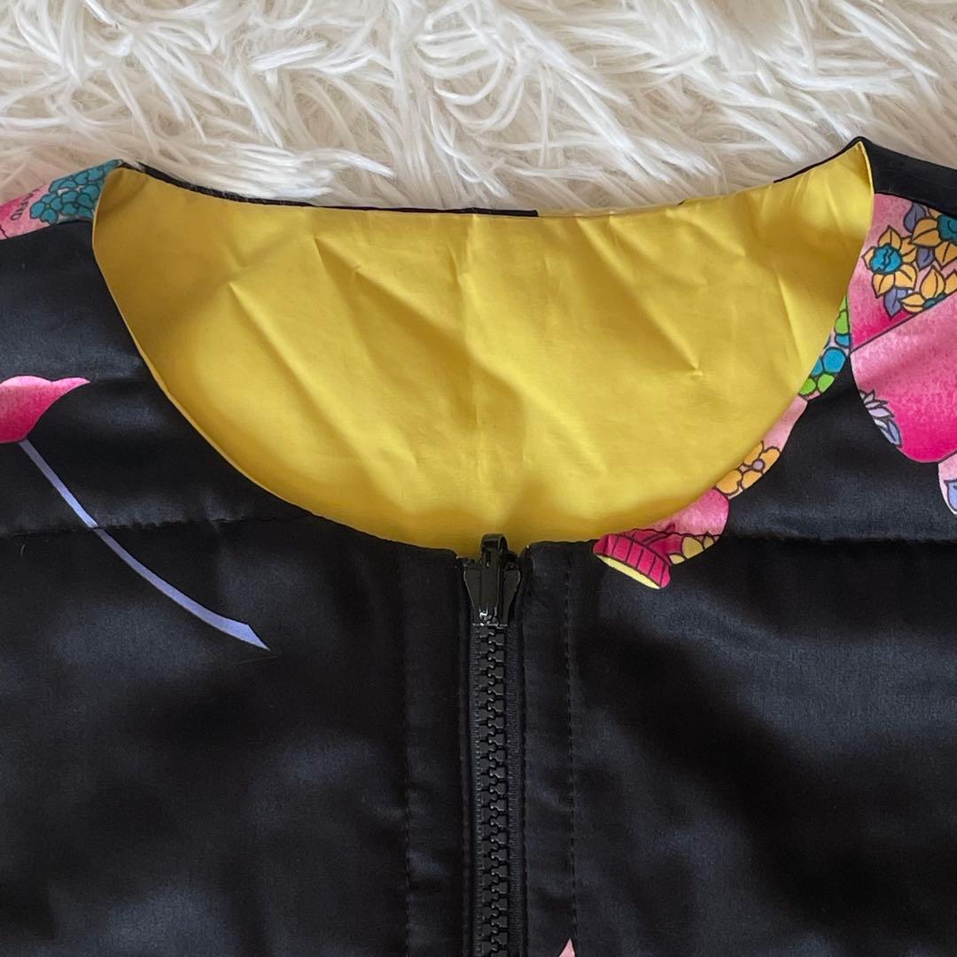 極美品★LEONARD レオナールスポーツ リバーシブル 中綿入りベスト ジレ