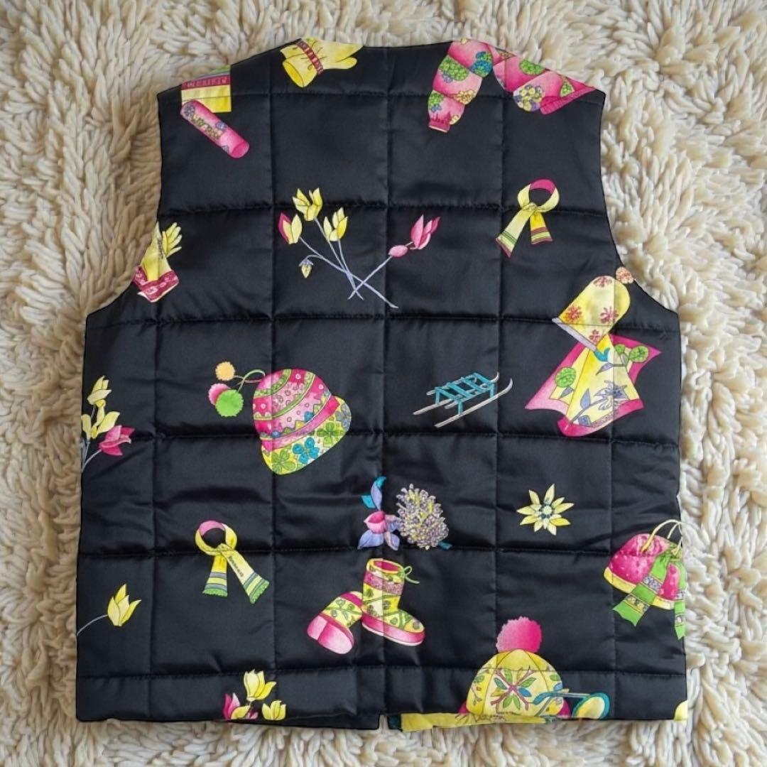 極美品★LEONARD レオナールスポーツ リバーシブル 中綿入りベスト ジレ