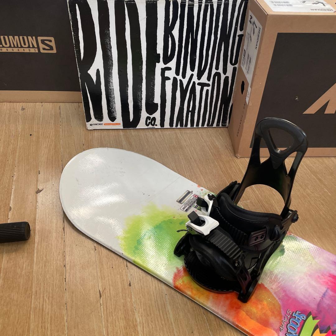 SPOON×ZUMA　キッズスノーボードセット　バイン付3点セット