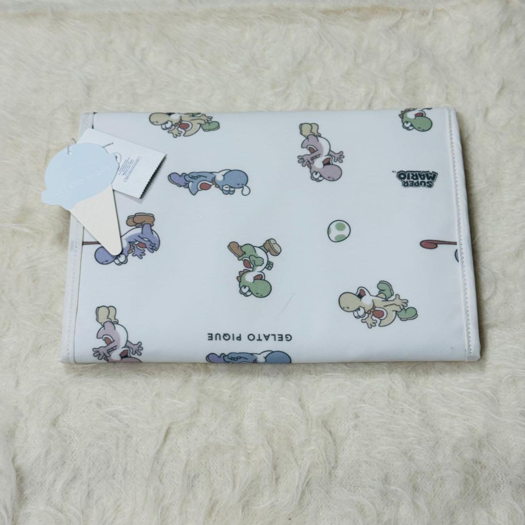 ジェラートピケ　スーパーマリオ　ヨッシー柄母子手帳ケースL マルチケース