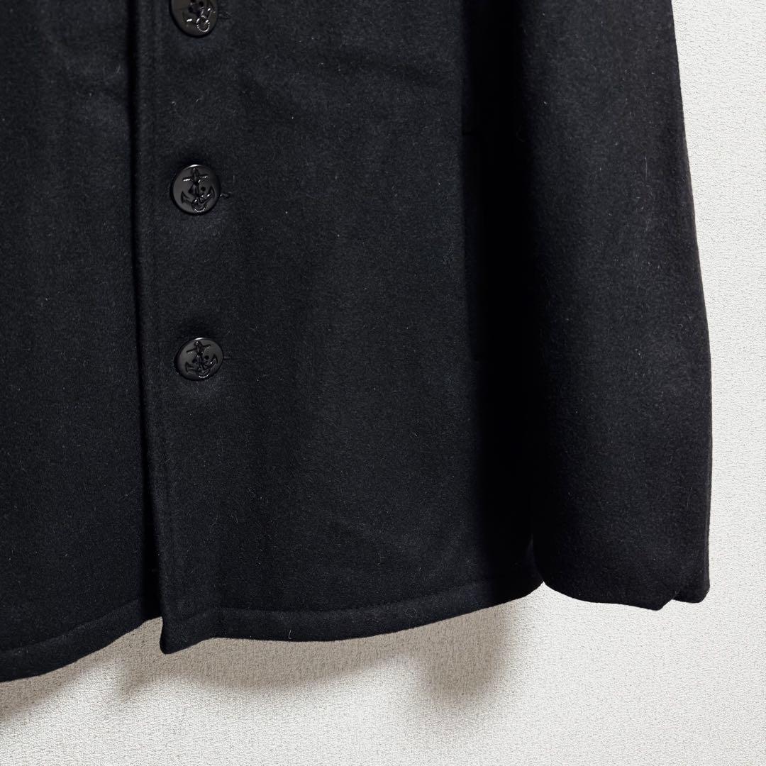 USA製 Schott ピーコート ウールコート ブラック メンズ 44