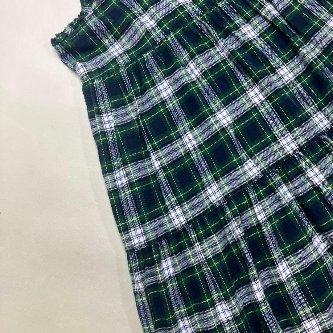 【美品】ピンクハウス グリーンタータンチェック ネル ジャンスカ2025年