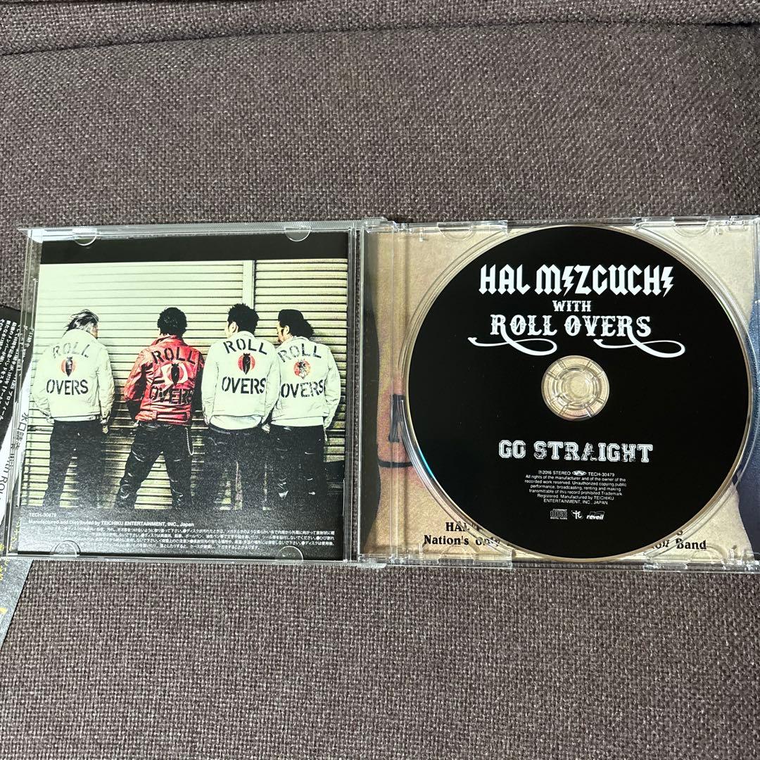 水口晴幸with ROLL OVERS『GO STRAIGHT』　直筆サイン入り