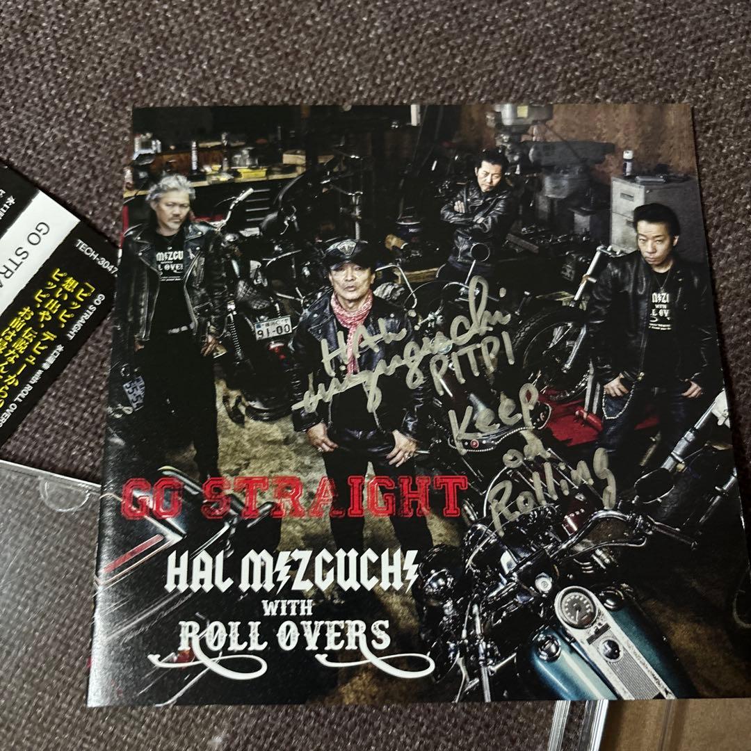 水口晴幸with ROLL OVERS『GO STRAIGHT』　直筆サイン入り