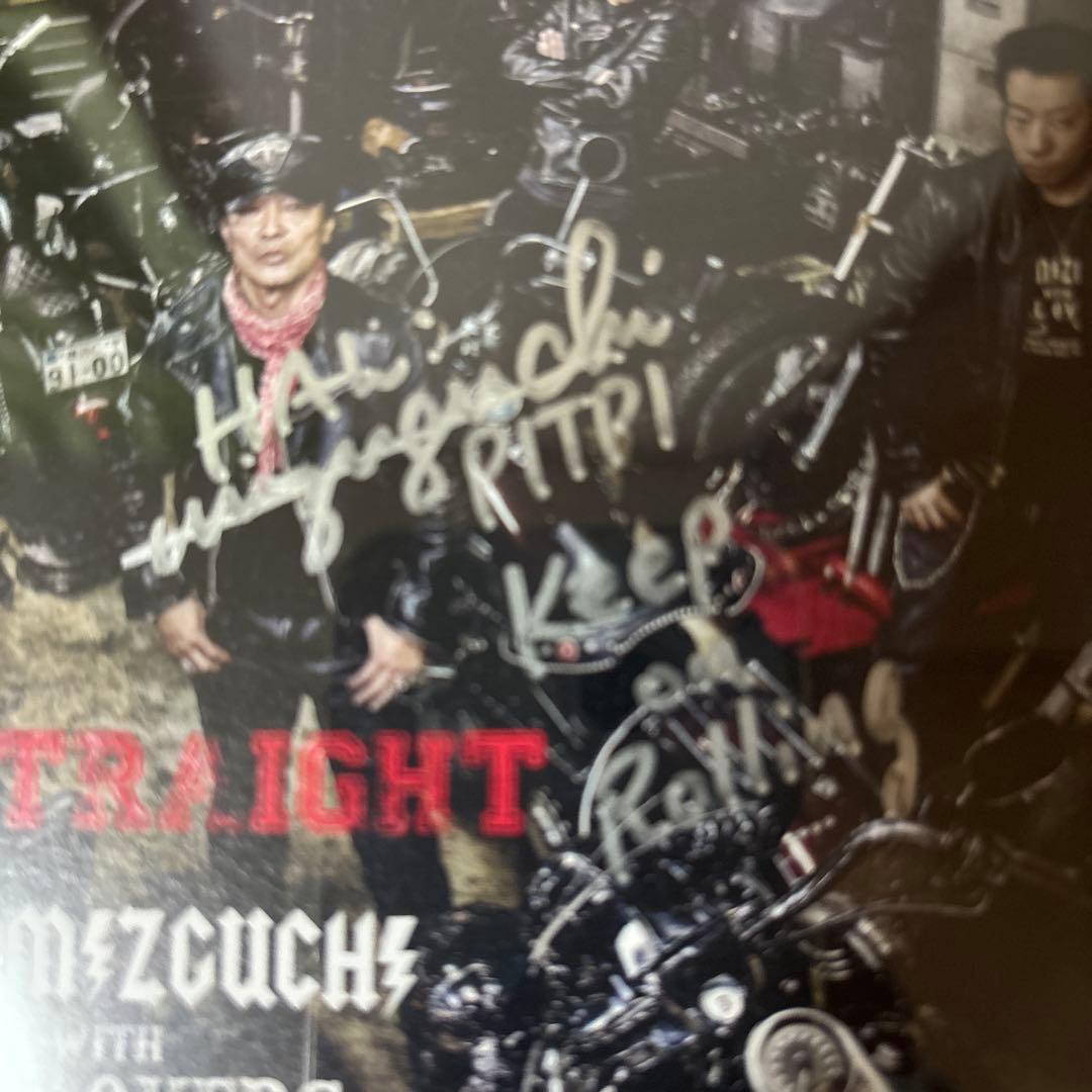 水口晴幸with ROLL OVERS『GO STRAIGHT』　直筆サイン入り