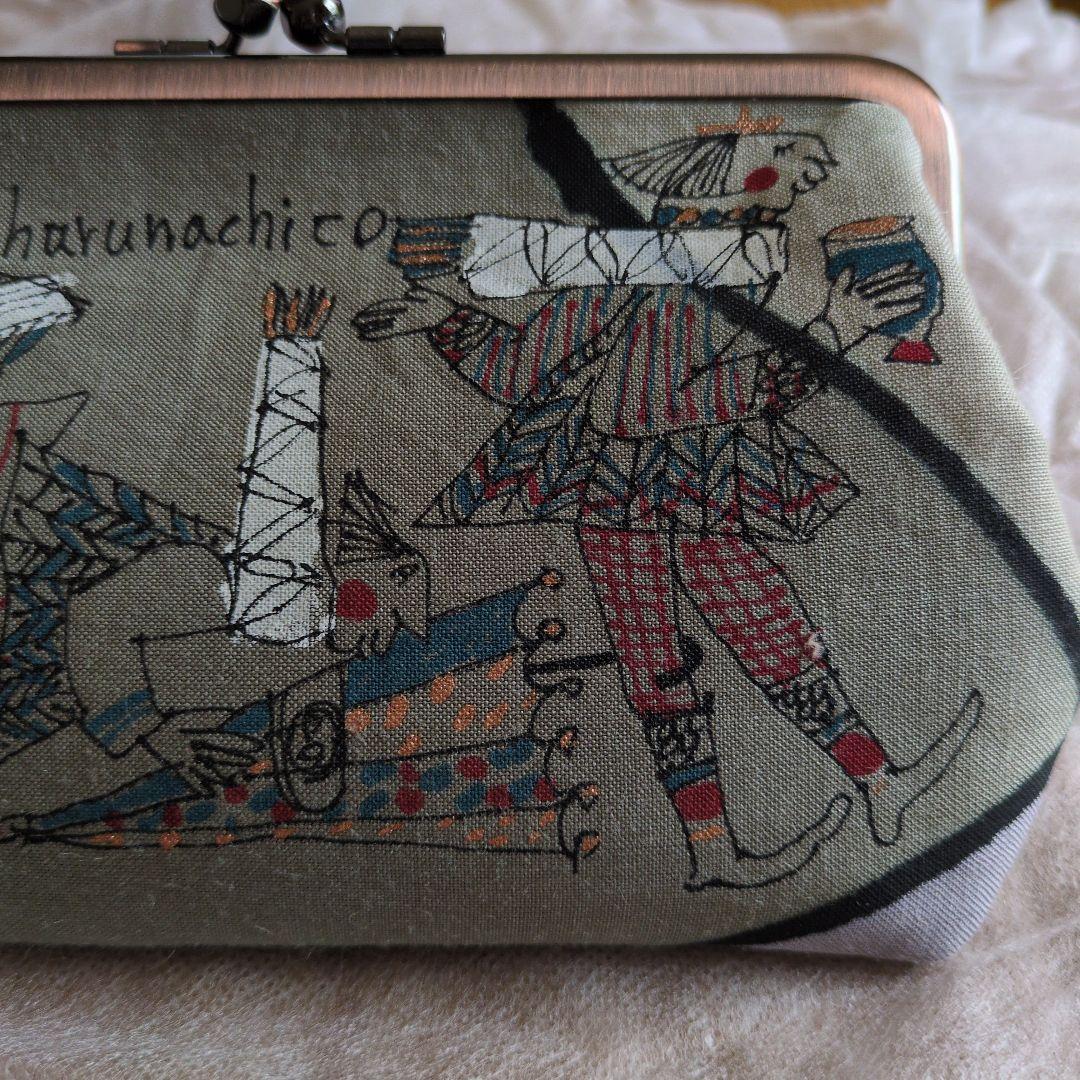 harunachico イラスト入りがま口財布