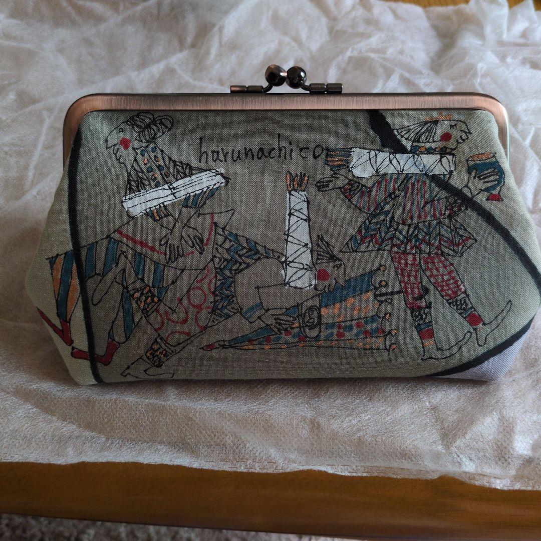 harunachico イラスト入りがま口財布