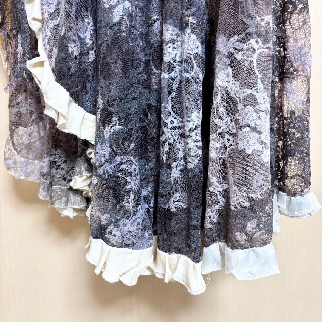 トライバルフュージョン レースラップスカート Sakkara ヒップスカーフ付き