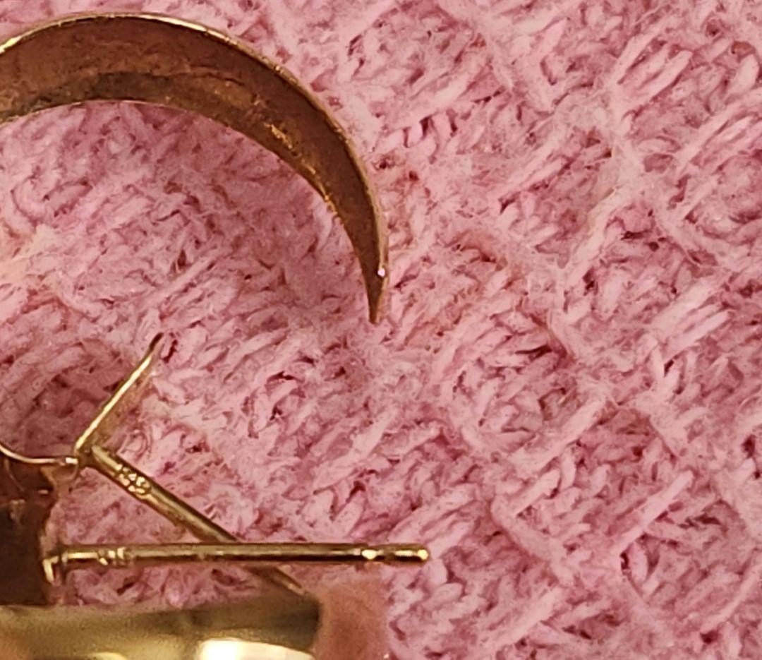 18K ピアス　ゴールド　フープピアス