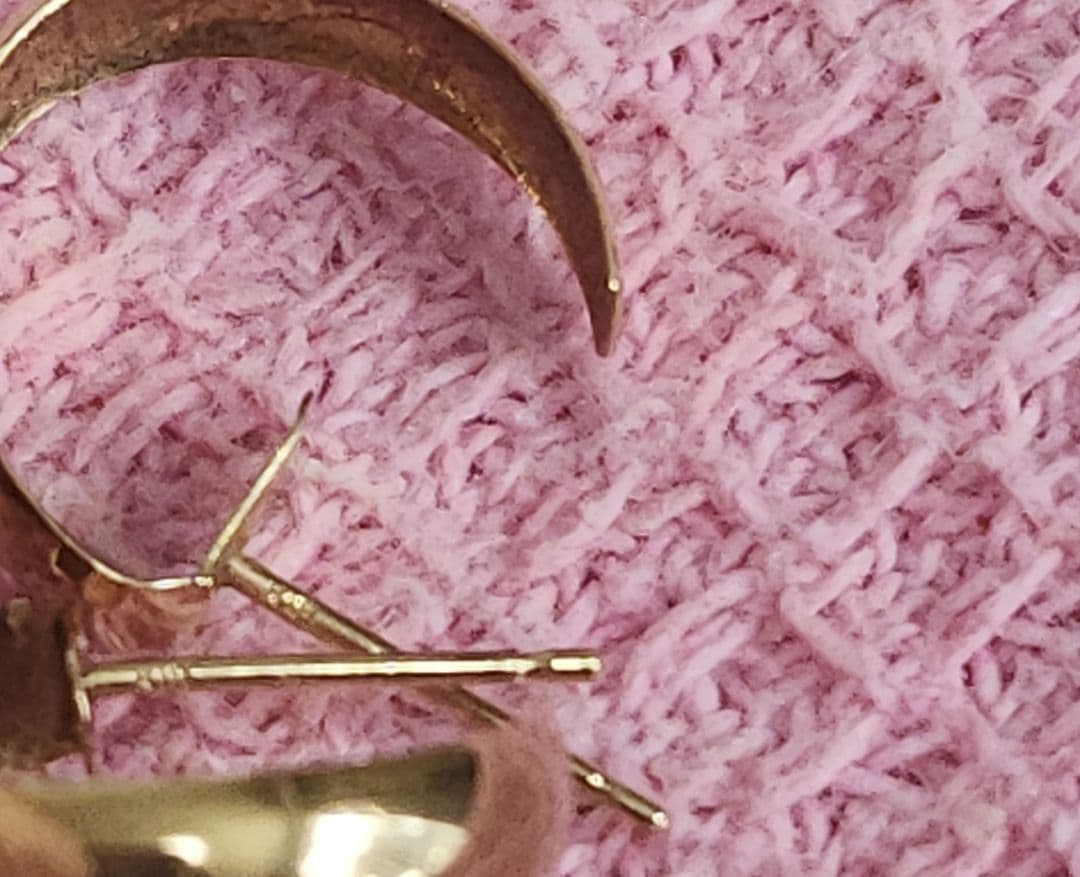 18K ピアス　ゴールド　フープピアス