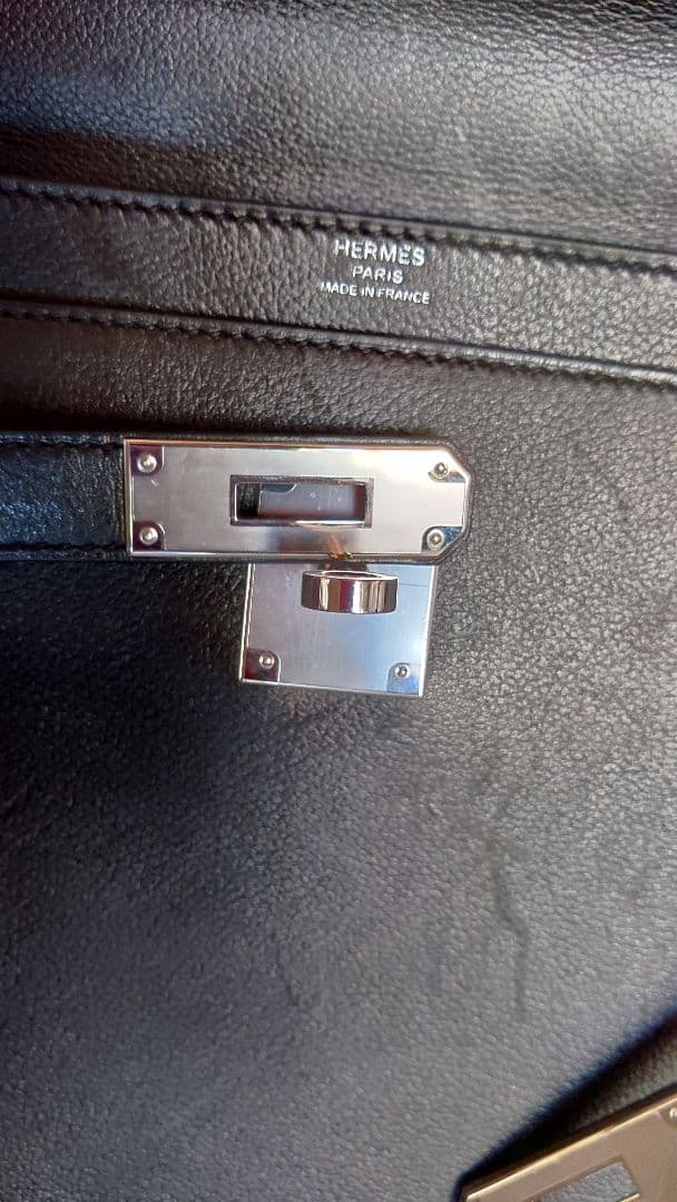 ❤️2022/刻印U/エルメスDepeche36ノワ-ル金具パラジウム本店で購入