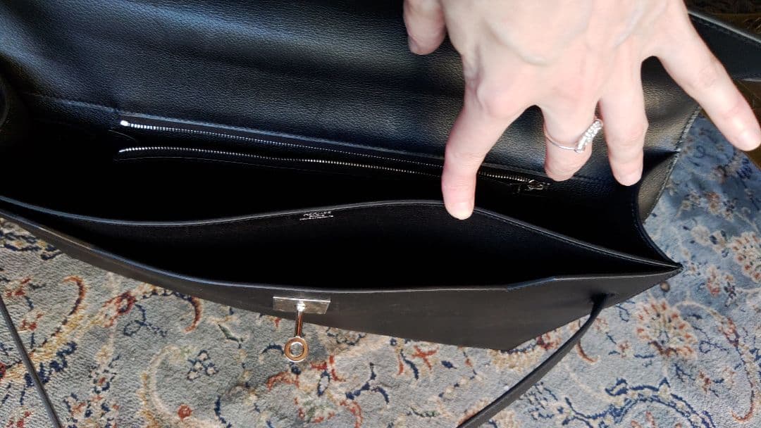 ❤️2022/刻印U/エルメスDepeche36ノワ-ル金具パラジウム本店で購入