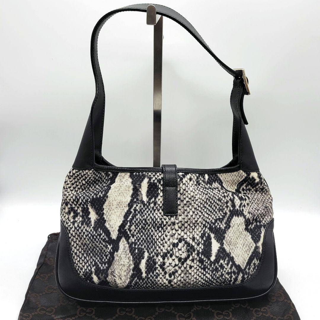 希少✨️GUCCI 00s tomford期 パイソン柄 ジャッキー ショルダー