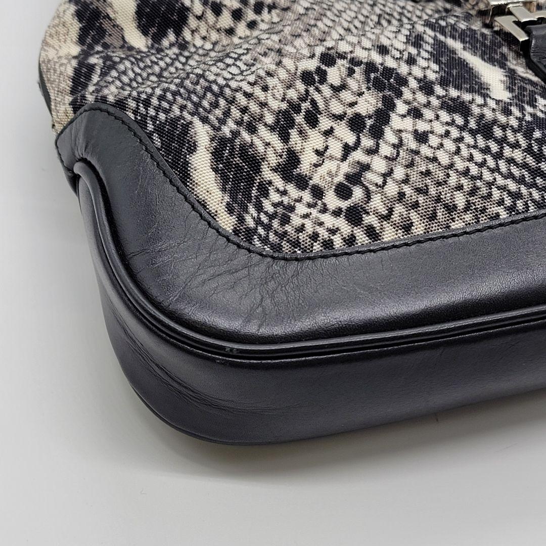 希少✨️GUCCI 00s tomford期 パイソン柄 ジャッキー ショルダー