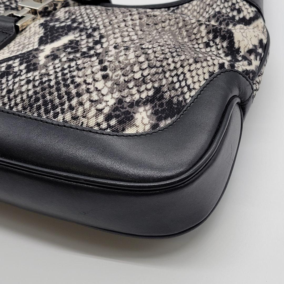 希少✨️GUCCI 00s tomford期 パイソン柄 ジャッキー ショルダー