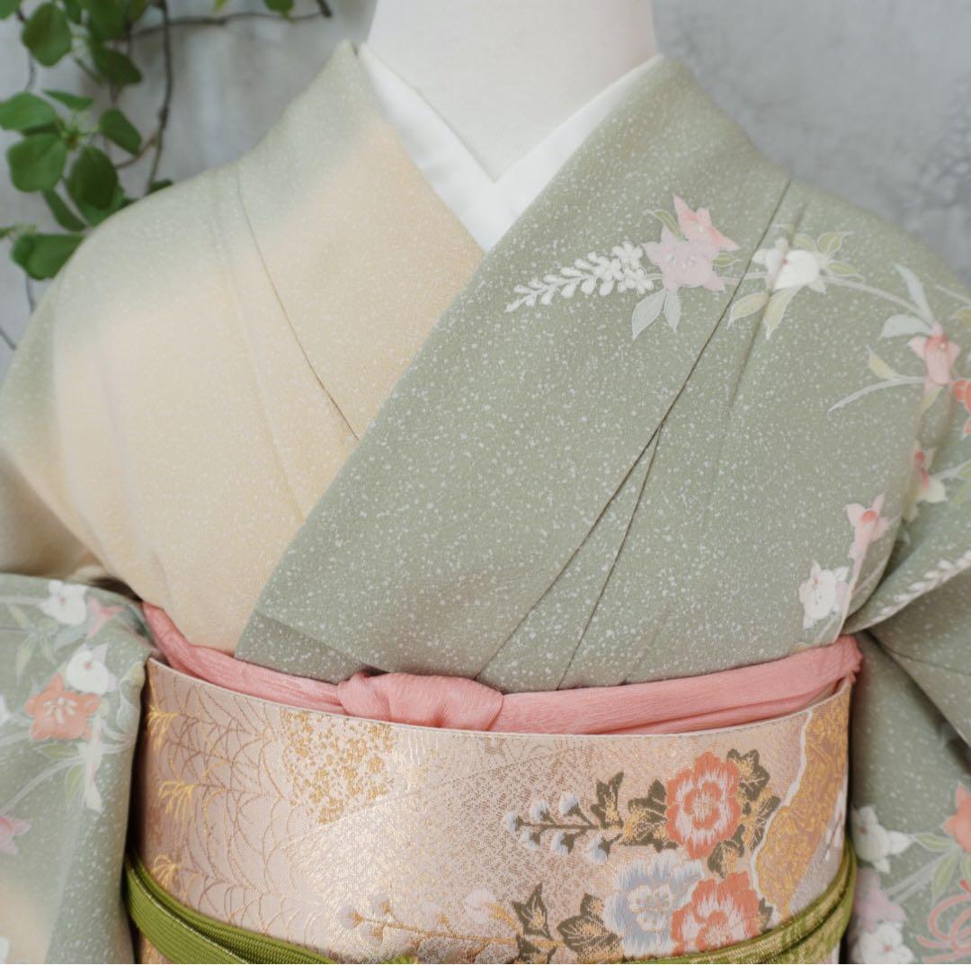 訪問着フルセット　261▪︎ 入学式　お宮参り【訪問着、袋帯、帯締め、帯揚げ】