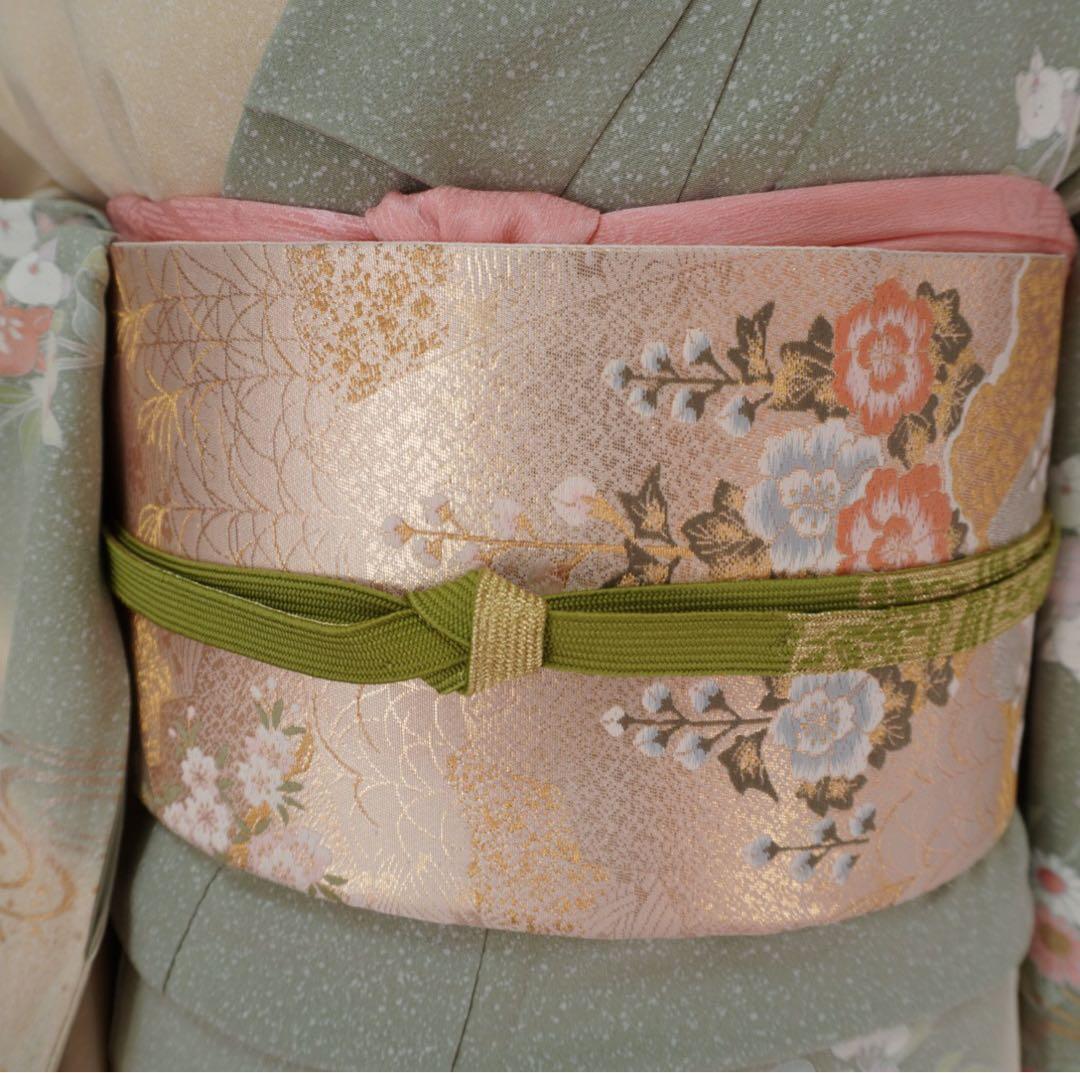 訪問着フルセット　261▪︎ 入学式　お宮参り【訪問着、袋帯、帯締め、帯揚げ】