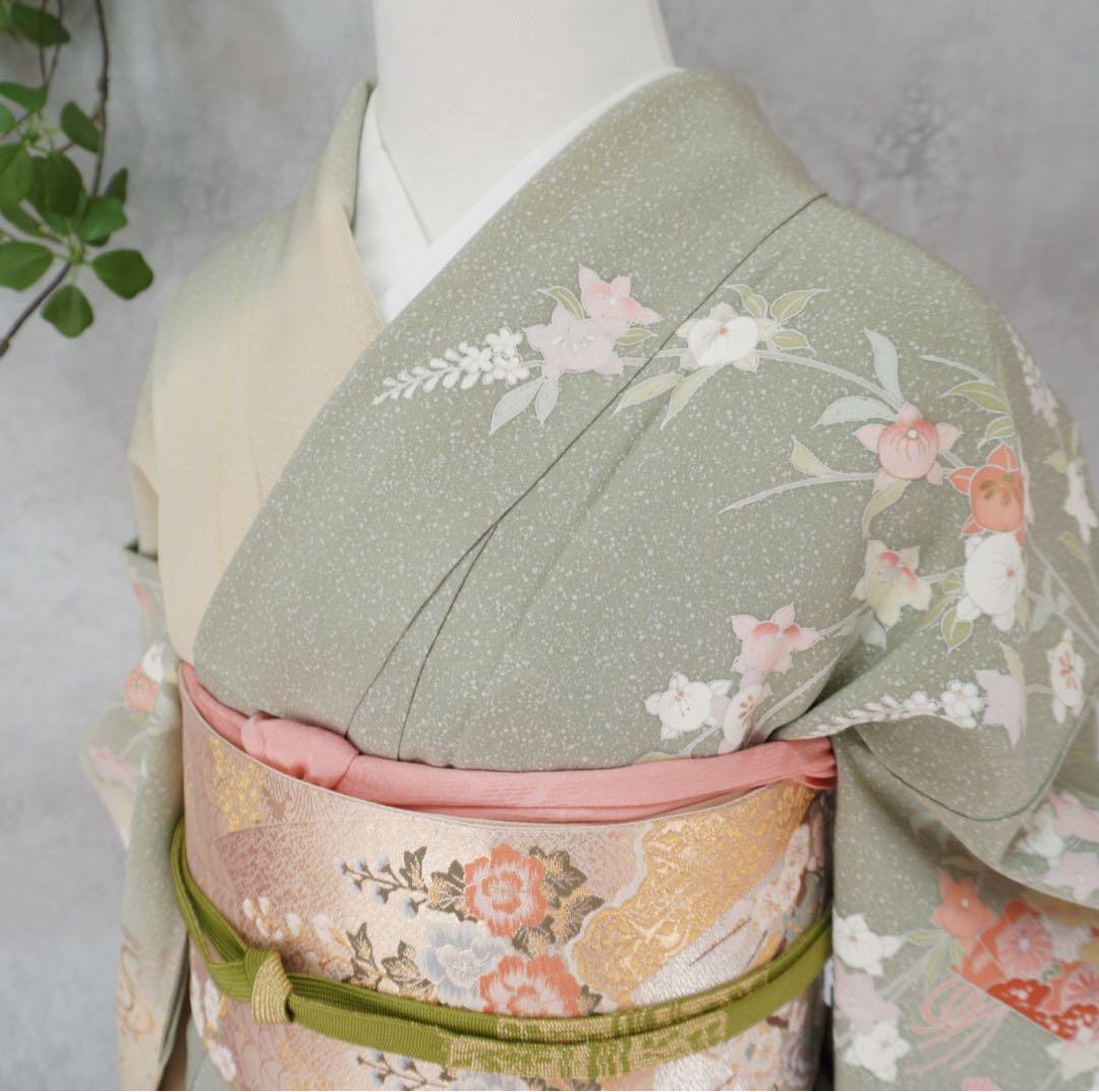 訪問着フルセット　261▪︎ 入学式　お宮参り【訪問着、袋帯、帯締め、帯揚げ】