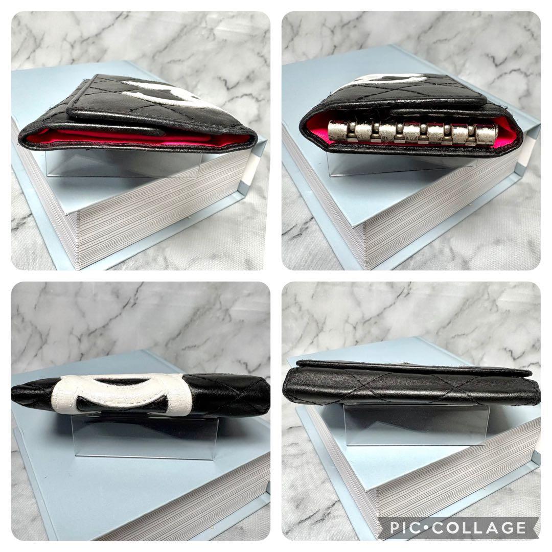 ♡4.6万→1.9万♡シャネル 6連キーケース カンボン ラムスキン 美品