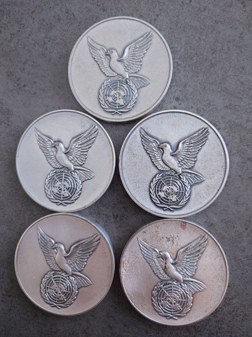 1968年 国際人権年 記念メダル 5枚　素材不明