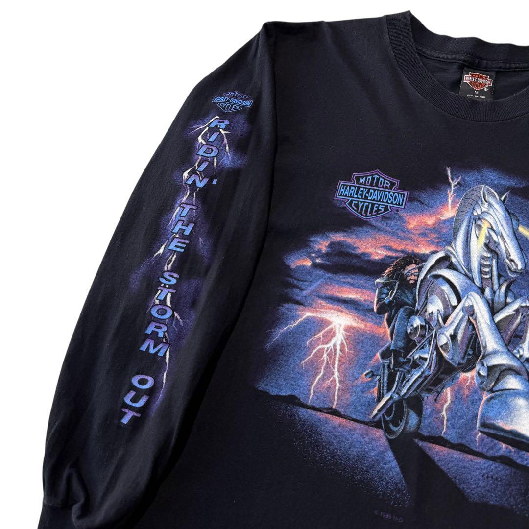 激レア ハーレー ペガサス サンダー ロンT 90s フレイム スパイダー