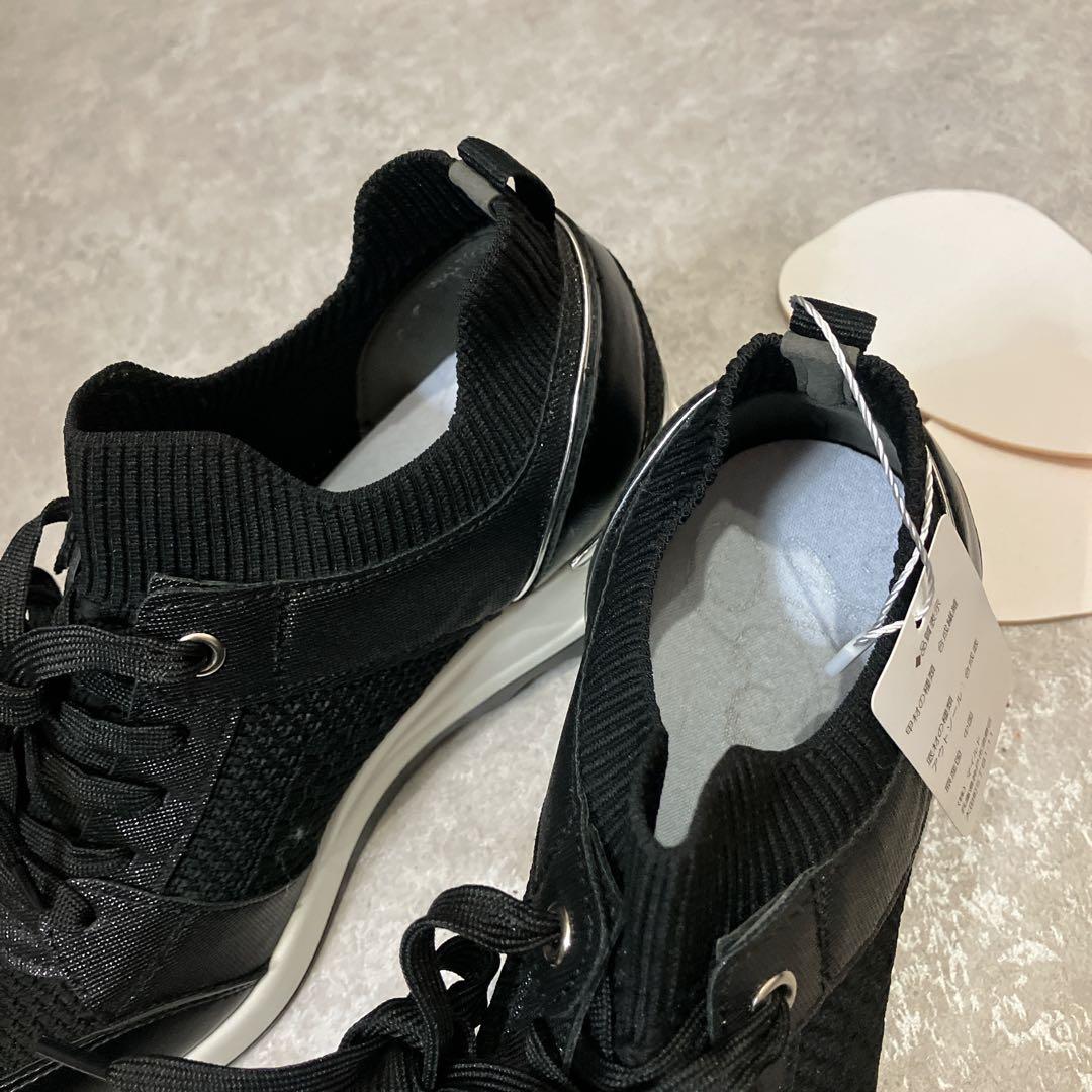 【新品タグ付き】銀座ワシントン、ヒールスニーカー、Lサイズ