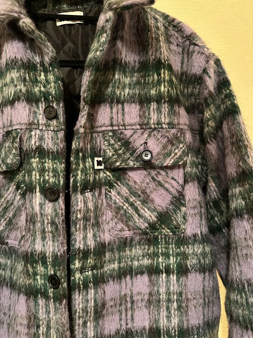 【値下げ】Naptime チェック中綿ジャケット-PURPLE（サイズ：M）