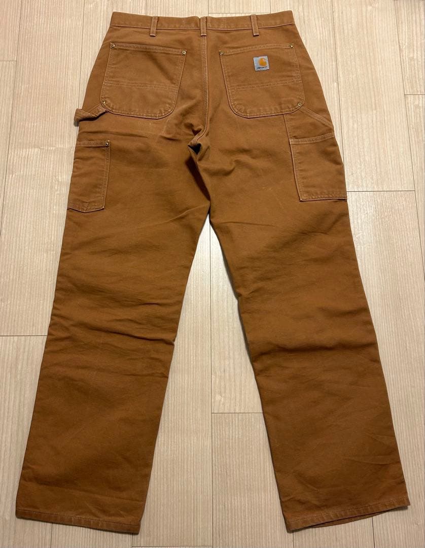 Carhartt USA製 ダブルニー ペインター ブラウン W33 L32