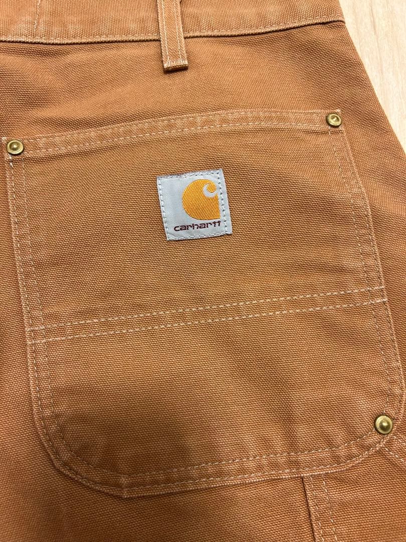 Carhartt USA製 ダブルニー ペインター ブラウン W33 L32